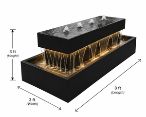 Fuente de Jardín Clásica de Tres Niveles New Vision, Adorno para Césped |   Fuente de agua decorativa para jardín de plástico reforzado con fibra de vidrio - Product Image 6