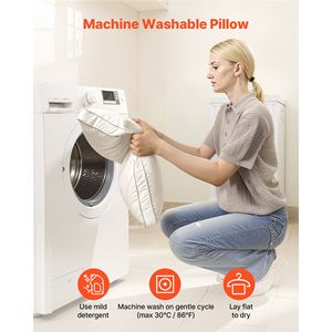 Set di 2 Cuscini Riscaldati King Size di Lusso per Hotel, Imbottitura Alternativa Originale, Supporto Ergonomico, Confezionati in Sacchetto - Product Image 4