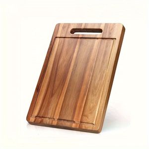Bridge Style Wood Cutting Board Built-in Stand Mildew Proof 40x30cm 1.5cm Thick Dishwasher Safe Chopping <b>Block</b> Charcuterie Board - Product Image 1