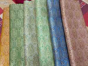 Tela brocada de seda Jamawar - Product Image 3