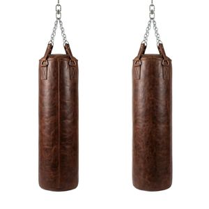 Sac de frappe professionnel noir à rayures courbes, lourd et robuste, avec construction renforcée pour l'entraînement de boxe et de fitness - Product Image 6