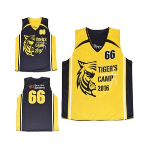 Maillot de basketball respirant en promotion à prix de gros – Impression par transfert thermique de haute qualité avec logo frontal - Product Image 4