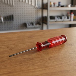 AA0201 1.5mm Hexagon Screwdriver | Red Plastic Handle Hex Screwdriver 1.5mm Precision Tool for Machinery Repair - Product Image 5