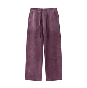 Professional Manufacture Lightweight Men's <b>Oversized</b> <b>Joggers</b> Sweatpants Stretch Open Baggy 100% Cotton Canvas Fleece Lining - Product Image 6