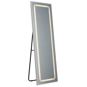 Specchio LED Rettangolare in Lega di Alluminio 65*22 Pollici, Design ad Angolo Retto, Illuminazione a Tre Tonalità, Luminosità Regolabile, Memoria di Alimentazione Completa - Product Image 5