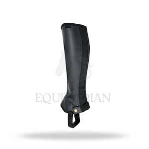 Horse Riding Leather Half Chaps Customized Equestrian Premium Leather Chaps for Training Riding and Competition Use - Product Image 4