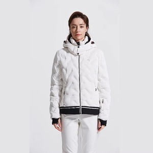 Chaqueta de Esquí y Snowboard para Mujer, Impermeable, Cortavientos, Azul Cielo, Blanco, Negro, Gris, Acolchada, con Capucha, Abrigo Cálido de Invierno - Product Image 1