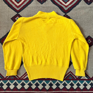 Cárdigan Amarillo con Cuello en V para Mujer, a Rayas, Manga Larga, Informal, de Invierno, Tejido 100% Algodón, Anti-Pilling, con Botón con Logotipo Frontal - Product Image 5