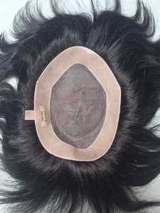 Peluca de Cabello Humano Ondulado Indio de Alta Calidad Taz Hair para Hombre, Sistema de Tupé Monofilamento Suave, Ecológico e Impermeable, Cabello Humano Suelto Remy - Product Image 6