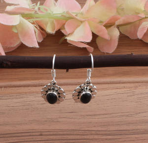 Natural <b>Black</b> Onyx Drop <b>Earrings</b> 925 Sterling Silver Luxury Party Jewelry <b>for</b> <b>Women</b> Classic <b>Black</b> Gemstone Wholesale - Product Image 2