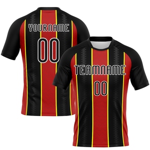 Maillot de volley-ball personnalisé en forme de flèche, couleur or vieilli et noir, par sublimation, le plus vendu en gros pour l'industrie - Product Image 2