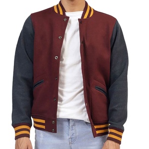 2025 High Quality Vintage Varsity Design Wool Chenille Embroidery Baseball Jacket for <b>Men</b> Hooded Custom Logo Winter <b>Men's</b> - Product Image 1