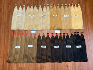 Cabello Humano Virgen Vietnamita Negro Liso de Primera Calidad, 100% Natural, de 8 a 30 Pulgadas, Doble Trama, Envío Rápido a Todo el Mundo - Product Image 1