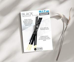 Bâtonnets d'encens noirs écologiques - Parfum naturel, combustion longue durée - Approvisionnement en gros pour distributeurs et grossistes - Product Image 3