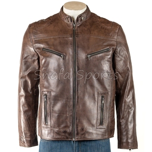 Pu Leather Good Quality Men Leather <b>Jacket</b> 2026 Light Weight Men Leather <b>Jacket</b> Custom Inside <b>Pockets</b> Design <b>Jackets</b> - Product Image 2