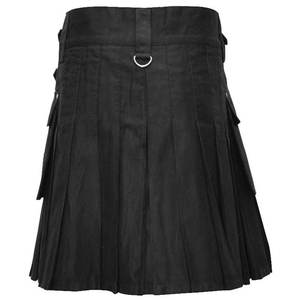 Falda Kilt Tradicional Clásica con Correas y Hebillas Negra para Mujer, Estilo Highland, 2026 - Product Image 3