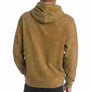 Sudadera con Capucha para Hombre, Estilo Streetwear, Estampado Animal, Lavado Ácido, Color Marrón Vintage, Algodón Transpirable, Cordones Ajustables, Logotipo Personalizado - Product Image 2