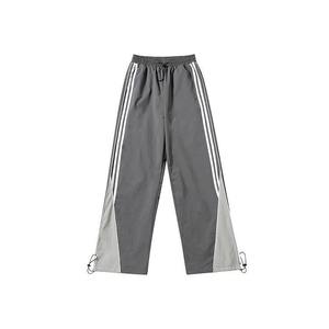 Pantalon de survêtement évasé vintage 2026 pour homme avec logo personnalisé, rayures droites et courbes, en nylon, coupe coupe-vent, OEM - Product Image 6