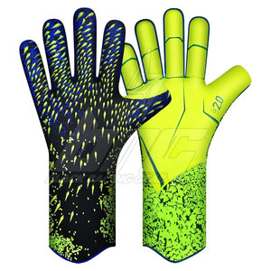 Customized Professional Football Goalkeeper <b>Gloves</b> with Custom Logo German Contact Latex Palm Anti Slip Breathable Match - Product Image 1