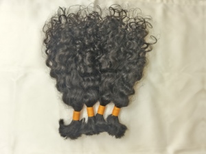 Hair top seller indian chennai indian hair supplier Raw Unprocessed Human Hairs Bulk <b>Braiding</b> Bundles Natural Texture Curly - Product Image 5