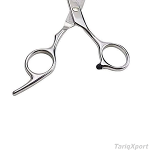 Ciseaux de coiffure professionnels en acier inoxydable, lame tranchante, pour droitiers, manche long et confortable, logo personnalisé, coupe de cheveux - Product Image 2