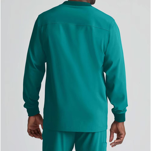 Blousons médicaux à manches longues avec fermeture éclair pour hommes, personnalisables avec logo, en softshell, pour l'hiver, vente en gros - Product Image 2