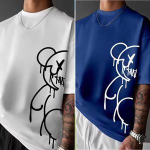 Camiseta de Cuello Redondo de Manga Corta, Holgada, Minimalista, de Alta Calidad, 100% Algodón, Unisex, Ecológica, Talla Grande - Product Image 1