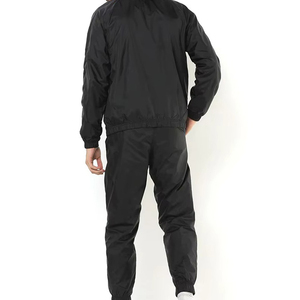 Manufacture Two Piece Splice Color <b>Black</b> Jacket Set Zip up Nylon Polyester Streetwear <b>Windbreaker</b> Nylon Tracksuit Men - Product Image 5