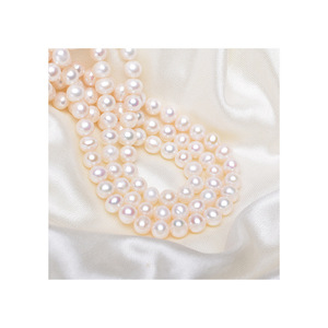 สร้อยคอมุกน้ำจืดเทียนหลิน 6-7 มม. แสงสว่างสวยงาม ไร้ตำหนิ แบบสามแถวและหลายชั้น ดีไซน์หรูหรา - Product Image 5