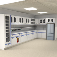 Armoire médicale en acier inoxydable 304 avec évier |   Armoire de préparation pour salle de traitement hospitalière |   Meubles modulaires personnalisables