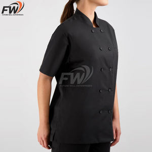 Chaquetas de Chef de Manga Larga de Alta Calidad OEM, Uniformes de Trabajo para Hoteles y Restaurantes, Chaqueta de Cocina Lisa para Chef - Product Image 3