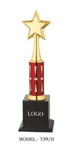 Durable <b>star</b> trophy <b>designed</b> for long-lasting display. - Product Image 4