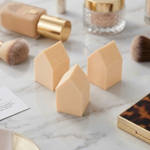 [K-ESSENTIALS] Juego de Esponjas de Maquillaje Desechables, Color Beige, Higiénicas, Portátiles, Multiusos - Product Image 1
