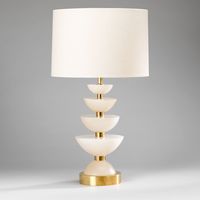 Lampe de table moderne en fer forgé, design géométrique, accents dorés, décoration intérieure pour salon, style mid-century, Nyxora
