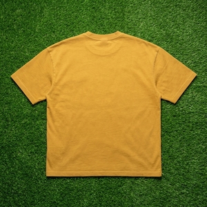 T-shirt pour homme, jaune moutarde, imprimé graphique, col rond, manches courtes, coupe décontractée, streetwear décontracté, vêtements - Product Image 5