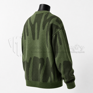 Suéter de Punto Personalizado para Hombre, Sudadera Jacquard Extra Grande, Ropa de Punto de Moda, Proveedor de Marca Privada - Product Image 4