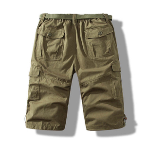 Shorts pour hommes en coton 100% 280 grammes, style décontracté quotidien, couleur unie, service OEM personnalisé, shorts d'extérieur pour l'été - Product Image 5