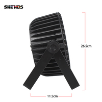 SHEHDS 18x18W RGBWAUV Foco LED Par de Aleación de Aluminio 6/10 Canales Luz de Escenario DMX512 Wash Light para DJ