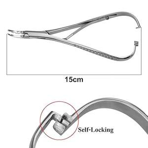 Herramienta de Ortodoncia de Alta Calidad, Pinza para Colocar Ligaduras Mathieu con Portaagujas Dentados, Acero Inoxidable, Accionamiento Manual - Product Image 3