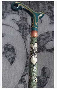 ไม้เท้าทำมือสไตล์เรสติก ALI DECORATOR รูปทรงเทวดา  ทำจากเขาสัตว์  สัมผัสเหมือนจริง  สามารถกำหนดสีและขนาดได้  ของขวัญงานศิลปะ - Product Image 2