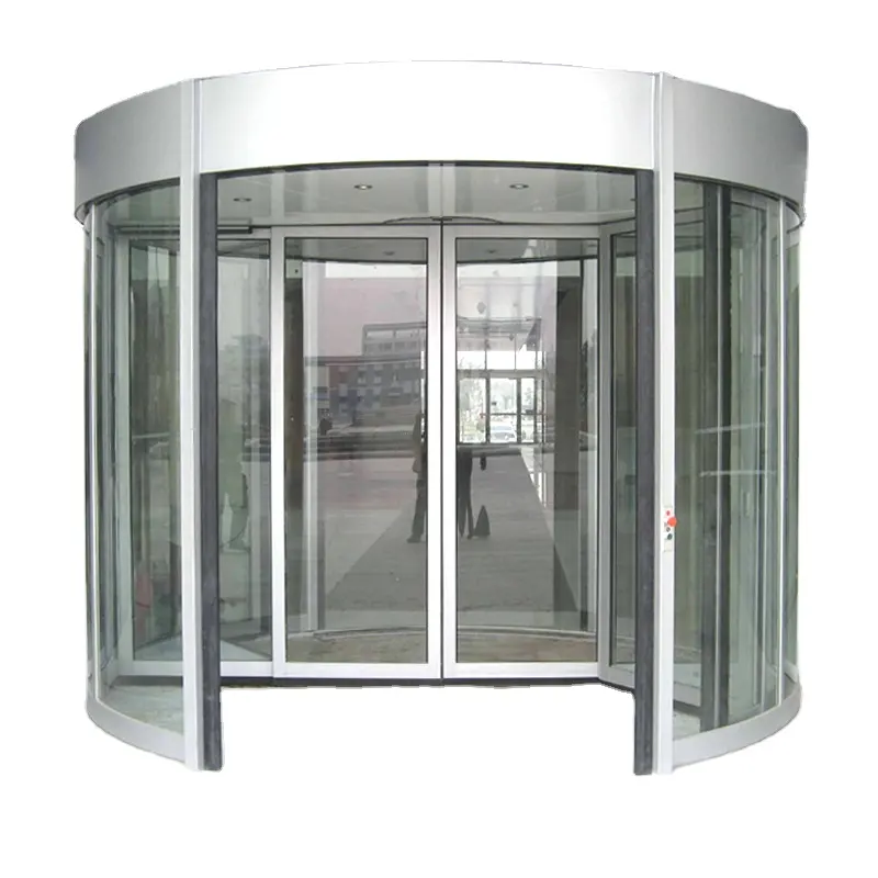 Stile moderno Hotel ingresso principale centro commerciale porte in alluminio porte girevoli profili in alluminio per porte