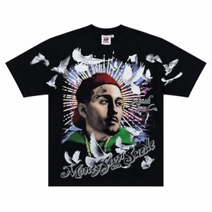 T-shirts Asali en coton à col rond pour hommes, vêtements de rue, tenue décontractée d'été, T-shirt Asali pour hommes, veuillez m'envoyer un message direct et je vous enverrai une photo originale. - Product Image 1