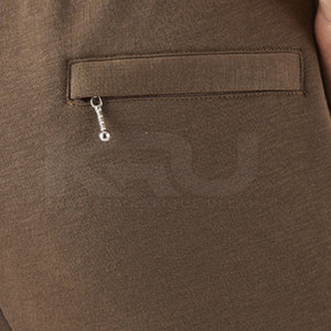 Classic Lightweight Men's Canvas <b>Trousers</b> with Stretch Waistband Breathable Fabric <b>Drawstring</b> Closure for Casual & Outdoor Use - Product Image 5