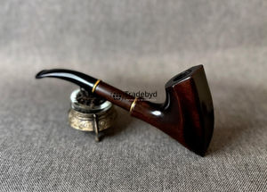 Pipa de Tabaco de Madera de Lujo, Hecha a Mano con Madera Natural, Acabado Lacado Ecológico Moderno, Regalo para Fumadores de Tradebyd - Product Image 4