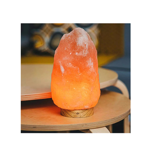 Lampe en sel rouge de l'Himalaya, lampe de table décorative en cristal naturel pour la maison, la chambre, le bureau, le salon, relaxation, lumière chaude - Product Image 6