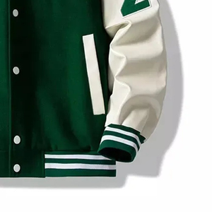 OEM Custom Baseball Letterman Varsity <b>Jackets</b> <b>Men</b> Wool Leather Sleeves College Bomber <b>Jacket</b> With Embroidery Logo - Product Image 6