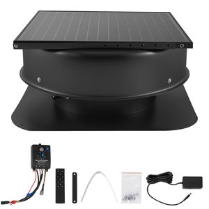 Ventilatore Solare Intelligente da Soffitta da 50W con Flusso d'Aria di 3000 CFM, Telecomando e Funzione Barriera Antifumo - Product Image 1