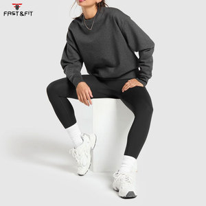 Sweat-shirts à capuche oversize en polaire pour femmes, pull-over respirant style streetwear col rond, mode automne - Product Image 4