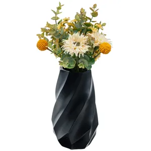 Jarrón de Flores de Hierro Dorado Mate de Moda para Decoración de Interiores de Primera Calidad, Diseño Costero de Alta Gama, Jarrón de Mesa Hecho a Mano - Product Image 6