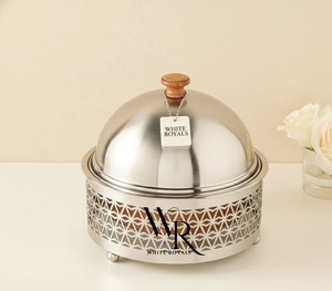 Decorative Hotpot Matte Black Food Warmer Casserole Premium Kitchen & Buffet Serveware Ramadan <b>cookware</b> <b>set</b> at Bulk Supply - Product Image 2